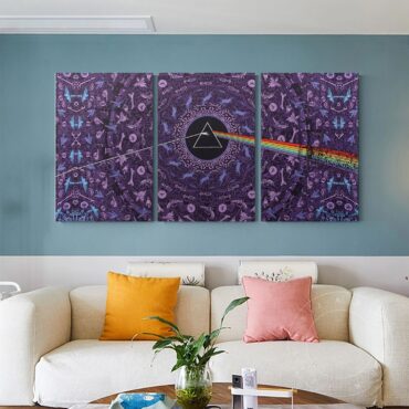 Pink Floyd Dark Side of the Moon Album Psychedelic Canvas