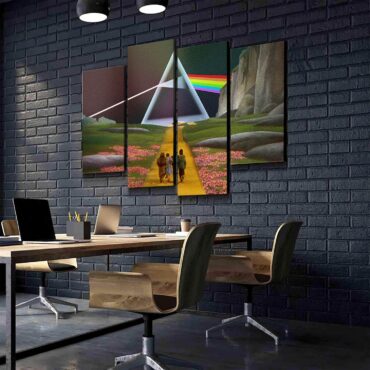 Dark Side of the Rainbow x Wizard of Oz at The Logan Theatre Pink Floyd Canvas