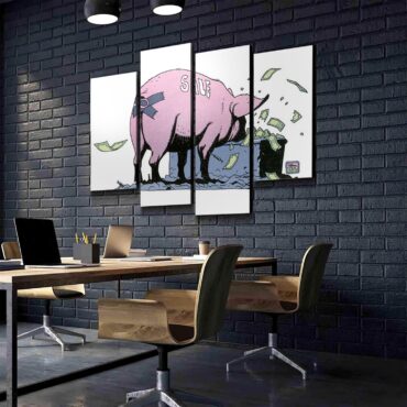Pink Floyd Flying Pig Wish You Were Here Sale Canvas