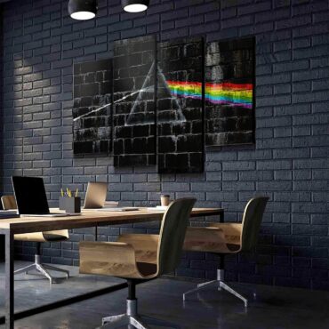 The Dark Side Of The Moon In The Wall Art Pink Floyd Canvas