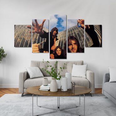 Fish Eye Photo Of Pink Floyd Canvas