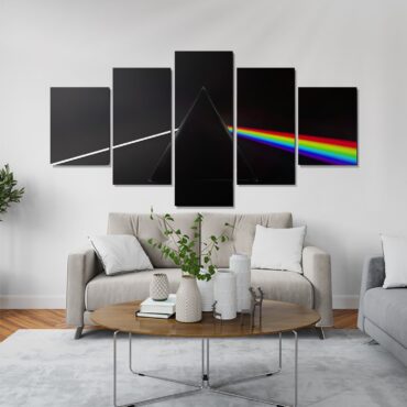 The Dark Side of the Moon Illustrator Pink Floyd Canvas