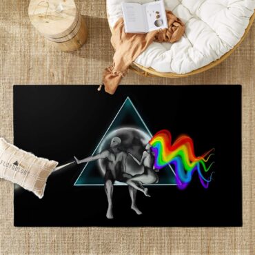 Adam Eva Dark Side Of The Moon Pink Floyd Rug