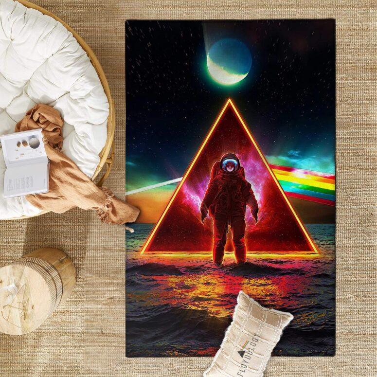 Astronaut Dark Side Of The Moon Pink Floyd Rug