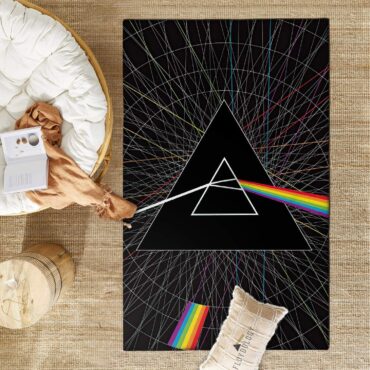 Dark Side Of The Moon 40th Artwork Pink Floyd Rug