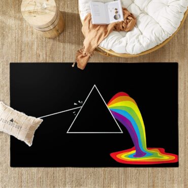 Dark Side The Moon Shot Pink Floyd Rug