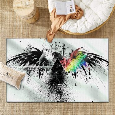 Eagle Dark Side Of The Moon Wall Art Pink Floyd Rug
