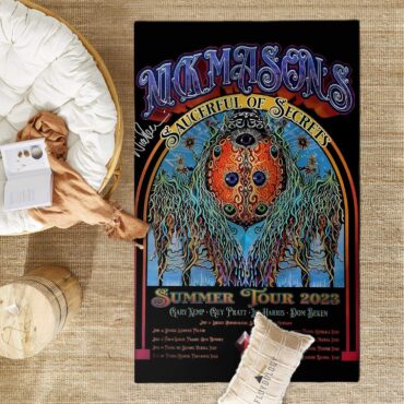 Nick Mason My Saucerful of Secrets Summer Tour 2023 Pink Floyd Poster Pink Floyd Rug