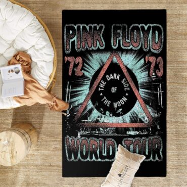 Pink Floyd Vintage Dark Side 1972 1973 World Tour Rug
