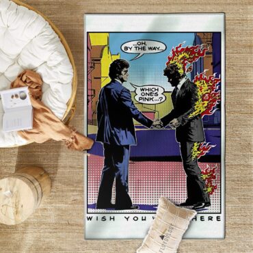 Pink Floyd Wish You Were Here WYWH Pop Art Rug