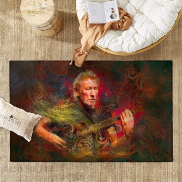 Roger Waters Digital Painting Pink Floyd Rug