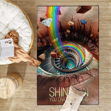 Shine On Digital Art Pink Floyd Rug
