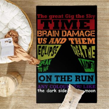 The Great Gig in the Sky Time DSOTM On the Run Breathe Pink Floyd Album Rug