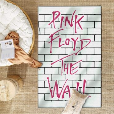 The Wall Typography Pink Floyd Rug