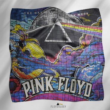 Dark Side Of The Moon The Wall Brick Art Pink Floyd Poly Scarf