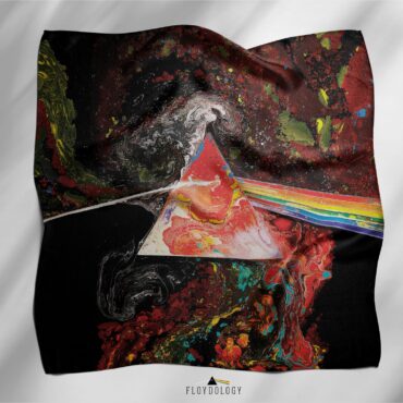 Liquid Dark Side Of The Moon Pink Floyd Poly Scarf