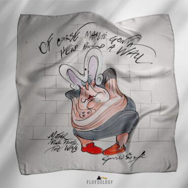 Of course Mamas gonna help build a wall The Mother with Pink Pink Floyd Poly Scarf