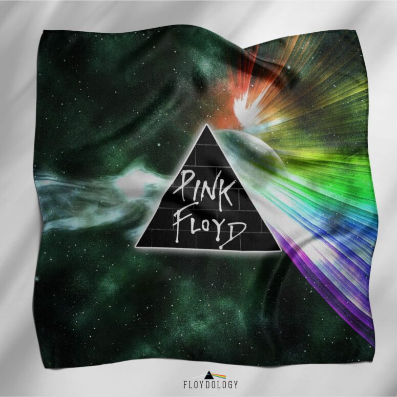 Dark Side Of Moon Galaxy Green Pink Floyd Poly Scarf