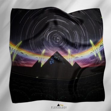 Pink Floyd The Dark Side Of The Moon Pyramid Night Sky Poly Scarf