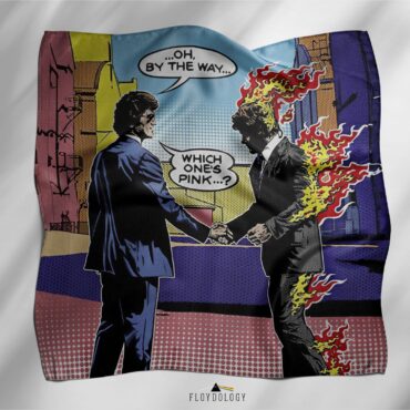 Pink Floyd Wish You Were Here WYWH Pop Art Poly Scarf
