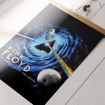 Pink Floyd Black Hole Dark Side Galaxy Poster