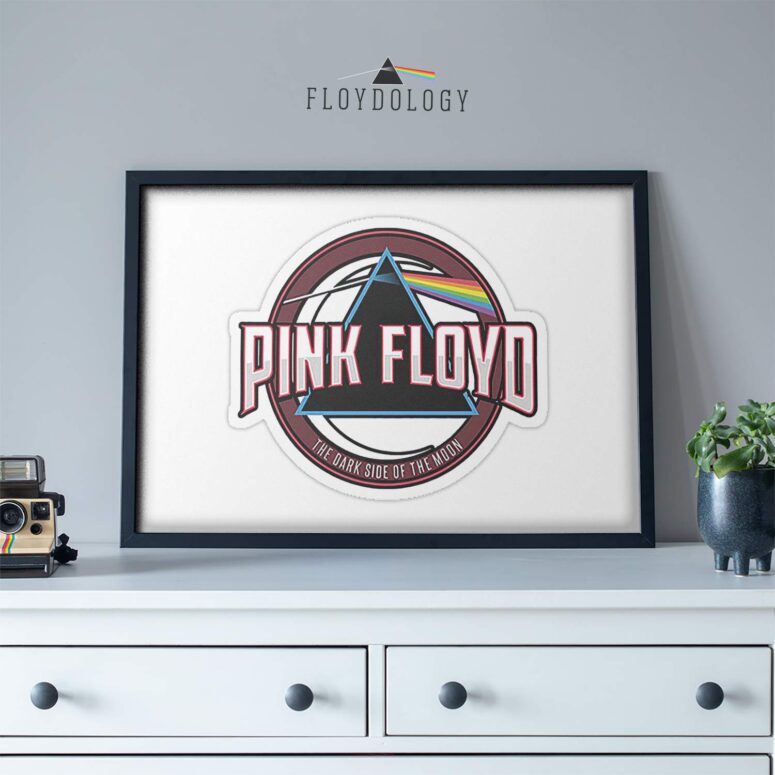 Pink Floyd Dark Side Of The Moon Badge Logo Poster