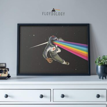 Rainbow Astronaut-Surreal Dark Side Of The Moon Pink Floyd Poster