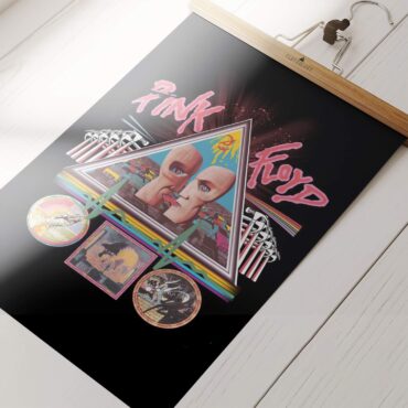 Vintage 1994 Tour The Division Bell Pink Floyd Rock Poster
