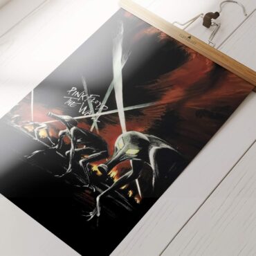 Vintage 90s Pink Floyd The Wall Rock Band Set of 2 Posters