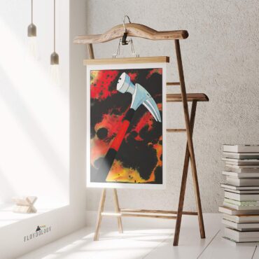 The Wall Hammer and Sky Pink Floyd Poster