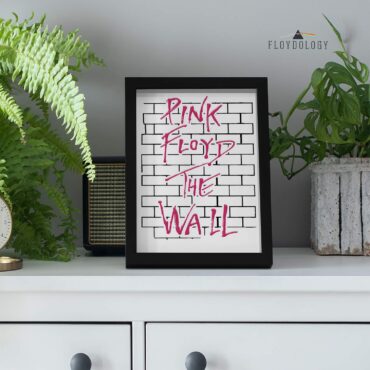 The Wall Typography Pink Floyd Poster