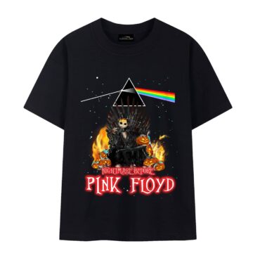Jack Skellington Iron Throne Nightmare Before Pink Floyd Halloween Shirt
