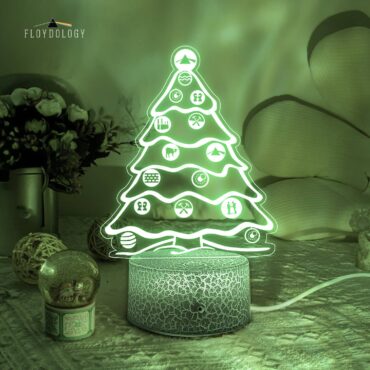 Pink Floyd Album Icon Christmas Tree Night Lamp