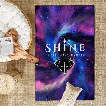 Shine On You Crazy Diamond Galaxy - Pink Floyd Rug