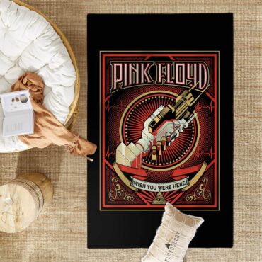 Wish You Were Here Black - Pink Floyd Rug