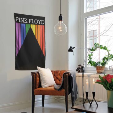 Pink Floyd Prism Washed Pyramid Colorful Tapestry