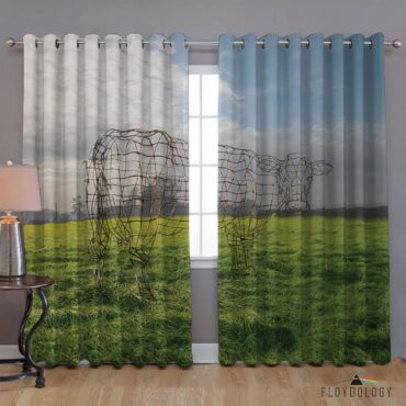 Atom Heart Mother 40th Anniversary Why A Cow - Pink Floyd Window Curtains