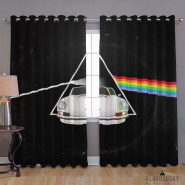 Dark Side Of The Porsche - Pink Floyd Window Curtains