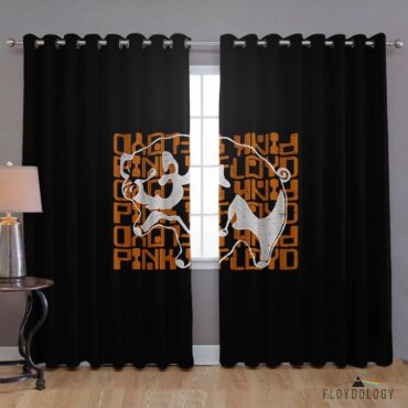 Pink Floyd Drawing Pig - Pink Floyd Window Curtains