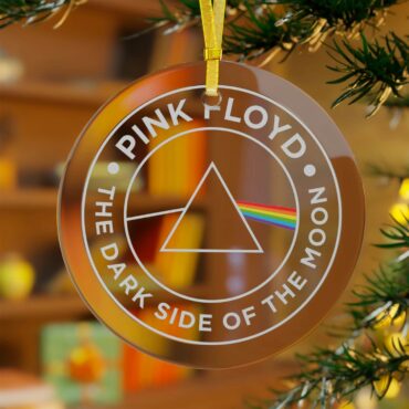 The Dark Side Of The Moon Circle Glass Acrylic Pink Floyd Ornament