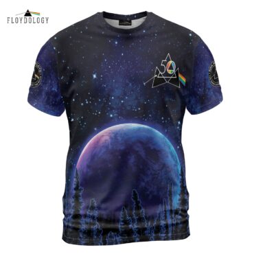 Dark Side Of The Moon 50th Anniversary Blue Night Pink Floyd Shirt