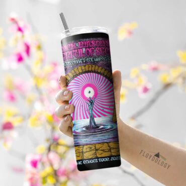 Nick Mason SOS Pink Floyd Poster Skinny Stainless Steel Pink Floyd Tumbler