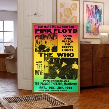 And The Who 1966 Vintage UK Concert - Pink Floyd Poster