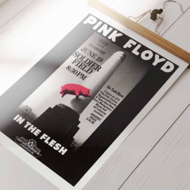 Pink Floyd In The Flesh Tour Soldier Field 1977 Poster