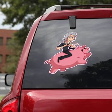 Pig David Gilmour Animals Pink Floyd Car Sticker Decal