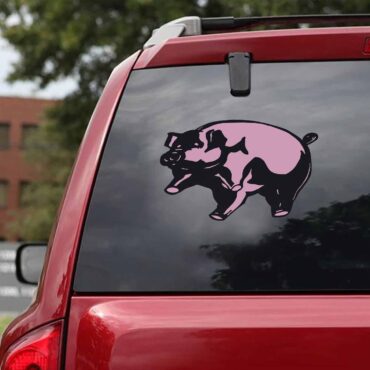 Pink Floyd Flying Pig Animals Car Sticker Decal