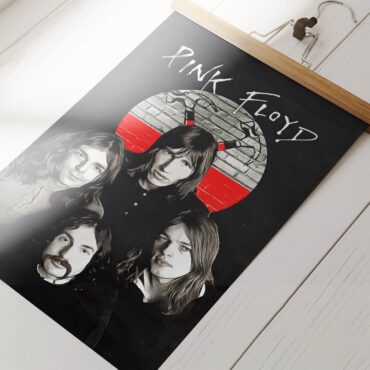 Pink Floyd Members The Wall 1969 Poster