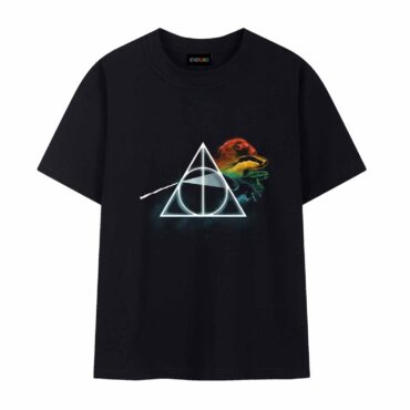 Dark Side Of The Moon x Deathly Hallows Pink Floyd Shirt