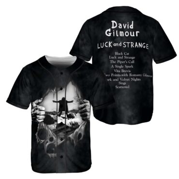 David Gilmour Luck And Strange Is My Supper Power Baseball Jersey