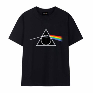 Deathly Hallows x Dark Side Of The Moon Pink Floyd Shirt